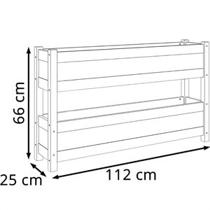 Produktbild für Hochbeet vidaXL 823930, aus Kiefernholz