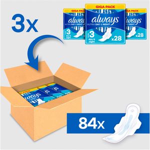 Produktbild für Damenbinden always Ultra Day Long Plus, Größe 3