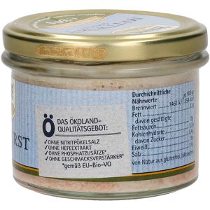 Produktbild für Wurstkonserve Ökoland Mettwurst gekocht, BIO