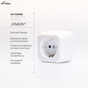 Produktbild für Steckdose McPower Finery, Aufputz