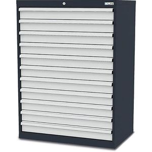 Schubladenschrank Simplaflex CL9H120110, Metall