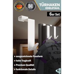 Produktbild für Türhaken 4smile für Innenseite, weiß