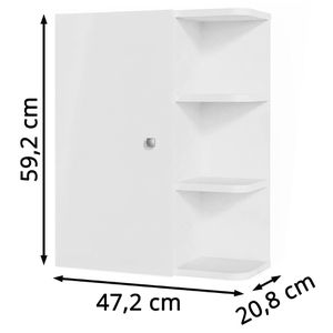 Produktbild für Bad-Hängeschrank Vicco Fynn, weiß