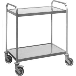 Servierwagen Köhler 27951, silber, aus Edelstahl