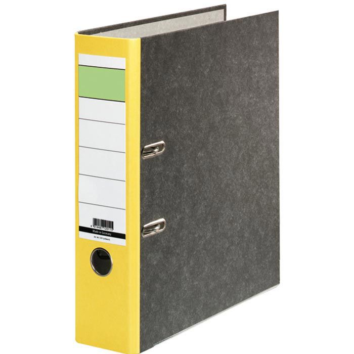 Falken 10361905 Ordner, A4, breit, Karton, gelb – Böttcher AG 