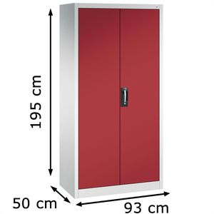 Produktbild für Werkzeugschrank CP-Möbel 8921-305, aus Metall, grau / rot