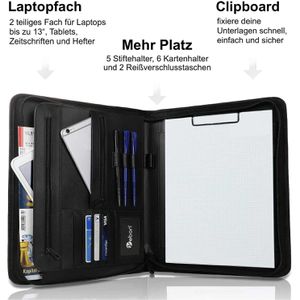 Produktbild für Schreibmappe Vebon New York, grau, Kunstleder