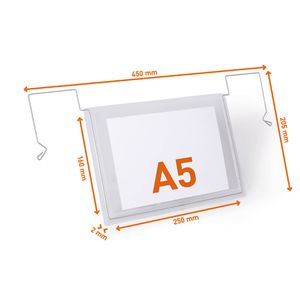 Produktbild für Kennzeichnungstasche Durable 118419, A5 quer