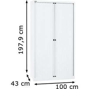 Produktbild für Rollladenschrank Bisley ET410194S, aus Metall
