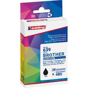 Produktbild für Tinte Edding EDD-639 für Brother LC-3213BK