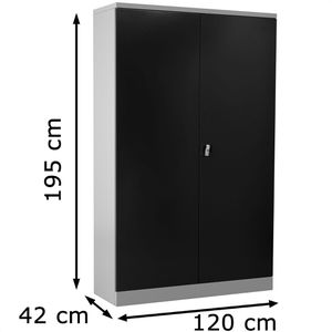Produktbild für Aktenschrank G-Office FLC.192/N, aus Metall
