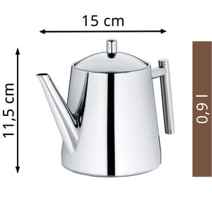 Produktbild für Tee-Kanne Kela Ancona 11355, Edelstahl