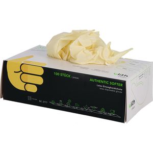 Produktbild für Einmalhandschuhe Ulith Authentic Softer, natur, 100 Stück