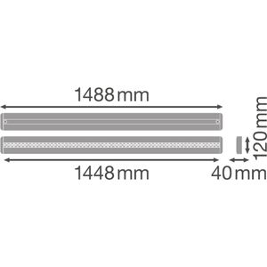 Produktbild für Deckenleuchte LEDVANCE LINEAR IndiviLED D, weiß, LED