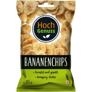 Hochgenuss Trockenfrüchte Bananenchips, 125g
