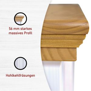 Produktbild für Esstisch Inter-Link Maluno, eiche / weiß