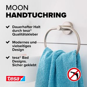 Produktbild für Handtuchhalter Tesa Moon 40308, silber