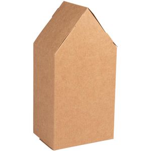Geschenkbox Rayher Faltschachtel Haus, braun