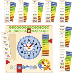 Produktbild für Lernspielzeug Goula 1110100765, Kalenderuhr Großformat