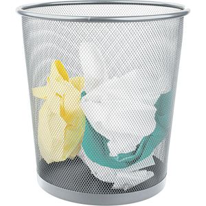 Produktbild für Papierkorb Zeller Mesh, silber