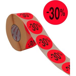 Preisetiketten METO Promoetikett, rot, Ø40mm