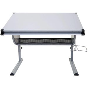 Produktbild für Kinderschreibtisch Mendler Oxford, aus Holz / Metall, grau
