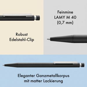Produktbild für Druckbleistift Lamy cp 1 156, schwarz, Metall