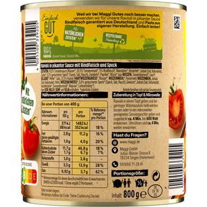 Produktbild für Fertiggericht Maggi Ravioli in pikanter Soße