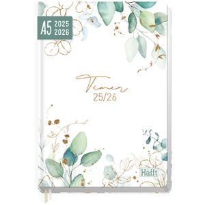 Schülerkalender Häfft Timer Blattgold, Schuljahr 2025/2026