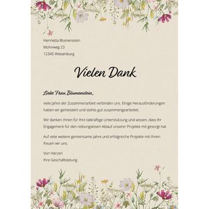 Produktbild für Briefpapier tatmotive Wildblumen Set, A4