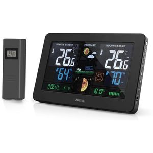 Produktbild für Wetterstation Hama 00186380, Premium, Funk, digital