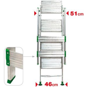 Produktbild für Klapptritt Facal Plio PO-3M, aus Aluminium