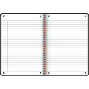 Produktbild für Collegeblock Oxford 400047653 Black n Red, A4