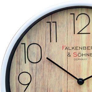 Produktbild für Wanduhr Falkenberg&amp;Söhne Kunststoff, analog, Funkuhr