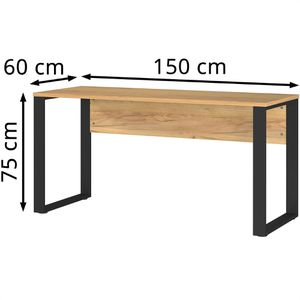 Produktbild für Schreibtisch Germania Adrano, navarra eiche