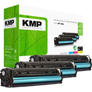 Produktbild für Toner KMP H-T144CMY für HP 128A, CF371AM Multipack
