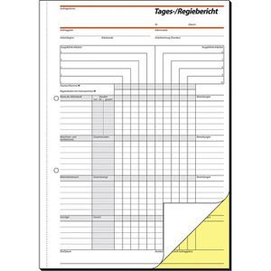 Produktbild für Rapportbuch Sigel SD030, Regiebericht, A4