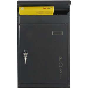 Produktbild für Briefkasten SafePost ScanPro 854 Tiamat, anthrazit, aus Stahl