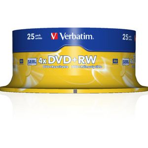 Produktbild für DVD-Rohlinge Verbatim 43489, wiederbeschreibbar, DVD+RW