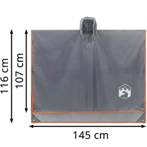 Produktbild für Regenponcho vidaXL 4004199, Länge 116 cm, wiederverwendbar