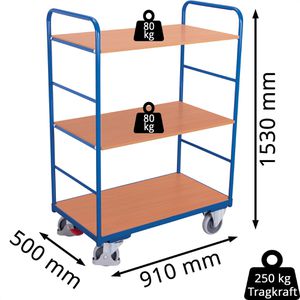 Produktbild für Etagenwagen VARIOfit sw-500.211
