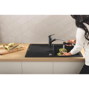 Produktbild für Küchenarmatur GROHE Start 303072431, schwarz matt