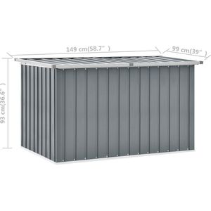 Produktbild für Gartenbox vidaXL 46266, aus Stahl