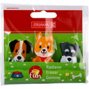 Produktbild für Radiergummi Brunnen Hunde