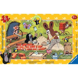 Ravensburger Puzzle 06151, Der kleine Maulwurf, und seine Freunde, ab 3 Jahre, 15 Teile