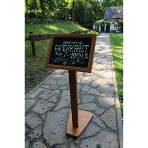 Produktbild für Infoständer Update-Displays aus Holz, braun, A3
