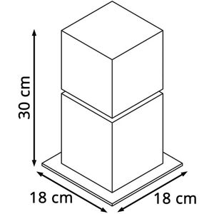 Produktbild für Wegeleuchte SLV Square Pole 30, silber, mit 230 V Netzstrom