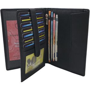 Produktbild für Portemonnaie MJ-Design-Germany schwarz, aus Echt Leder