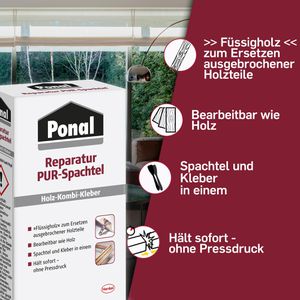 Produktbild für Spachtelmasse Ponal 1297846 Reparatur PUR-Spachtel