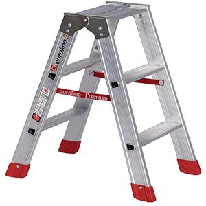 Produktbild für Stehleiter Euroline Nr. 30577, 3057703, beidseitig begehbar